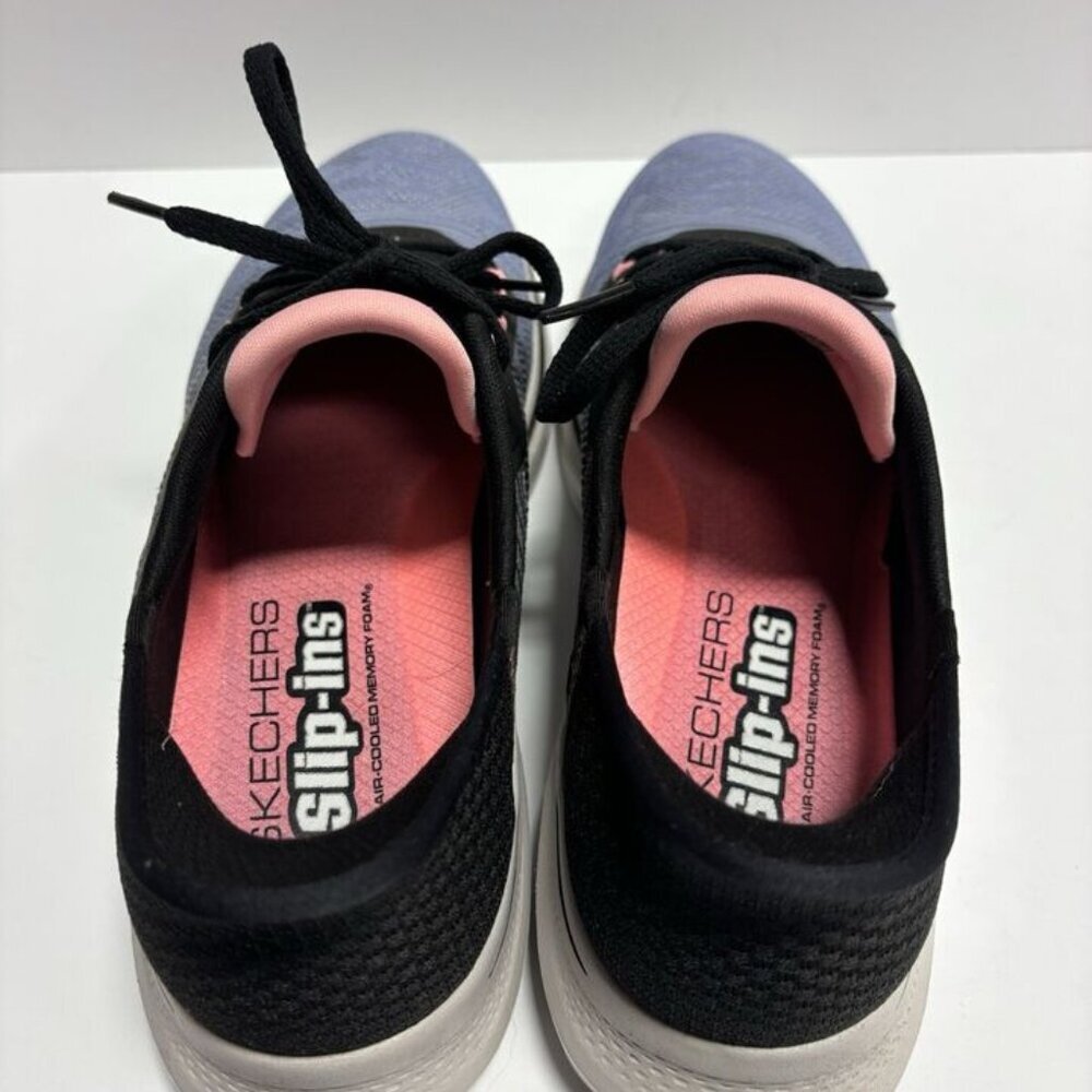 Skechers Women’s Go Walk 7, Black/Multi Slip-On Shoes, Size 9.5 M - Picture 4 of 6